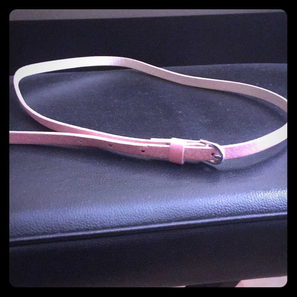 Glitter pink belt